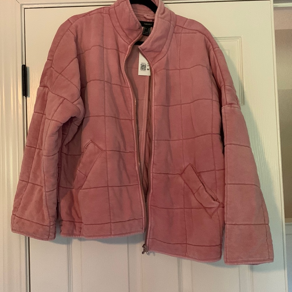 NWT Quilted zip up jacket from F21